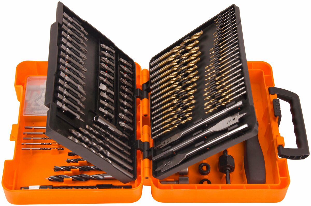 Bild 1 von Profiwerk Bohrer- und Bitset, 204-tlg im Koffer, praktisch und vielseitig, haltbar und langlebig