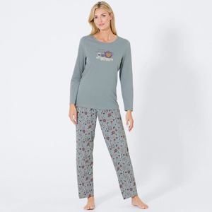 Damen-Pyjama aus Baumwolle, 2-teilig