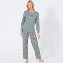 Bild 1 von Damen-Pyjama aus Baumwolle, 2-teilig