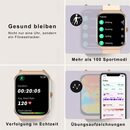 Bild 3 von Yuede Smartwatch Damen und Herren, Fitness Uhr Mit Sprachanruf, Smartwatch (1,96 Zoll) Fitness Tracker mit Schrittzähler, Schlaftracking, Kalorienverbrauch, Sportuhren mit Herzfrequenzmessung,