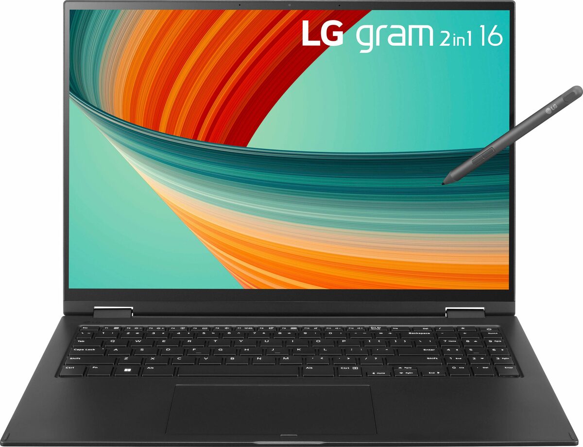 Bild 2 von LG gram 16T90R-G.AA78G Convertible Notebook (40,6 cm/16 Zoll, Intel Core i7 1360P, Iris Xe Graphics, 1000 GB SSD)