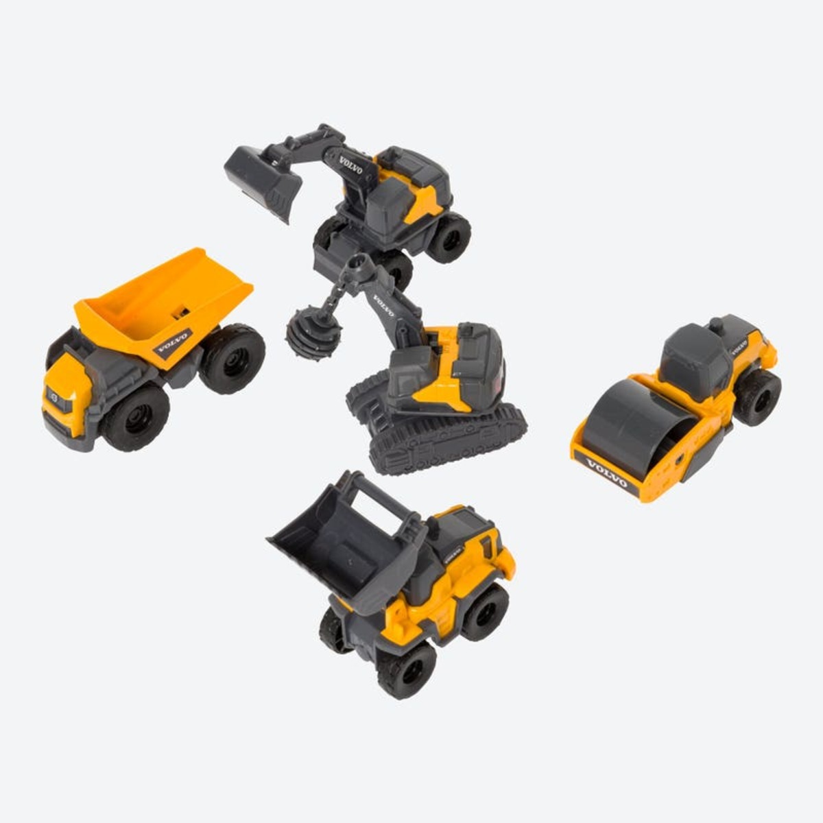 Bild 1 von Dickie Volvo Mikro-Baustellenfahrzeug-Set, ca. 9cm, 5-teilig