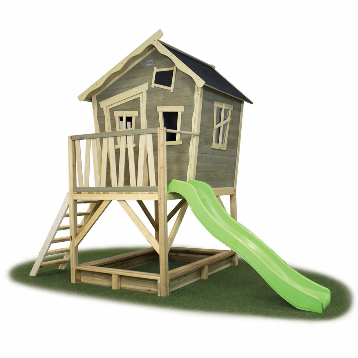 Bild 1 von EXIT Crooky 500 Holzspielhaus - graubeige