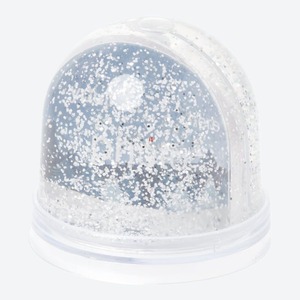 Glitterkugel mit Winter-Design, ca. 9x9x8cm