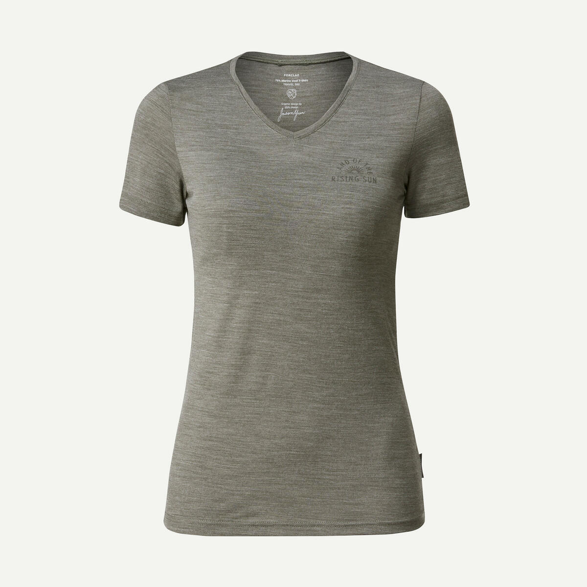 Bild 1 von Merinoshirt Damen kurzarm - Travel 100 khaki