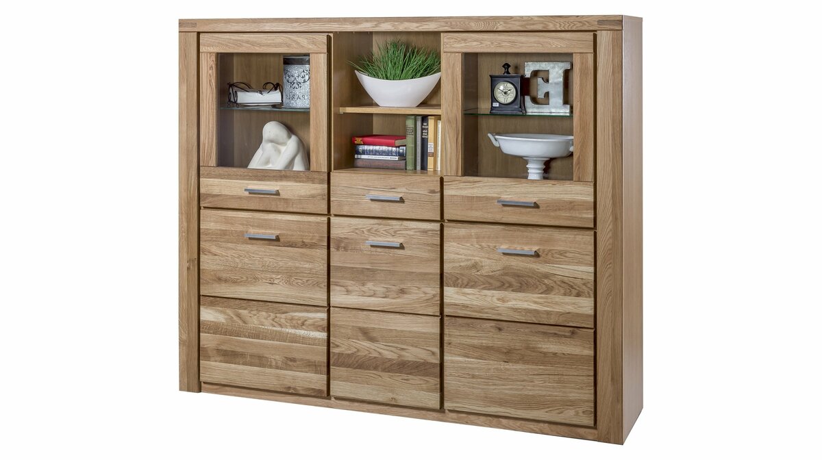 Bild 1 von Highboard Wildeiche teilmassiv geölt 159 cm - FREYJA