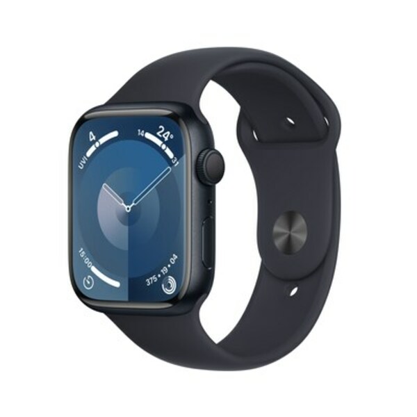 Bild 1 von Apple Watch Series 9 GPS 45mm Aluminium Mitternacht Sportarmband Mitternacht M/L