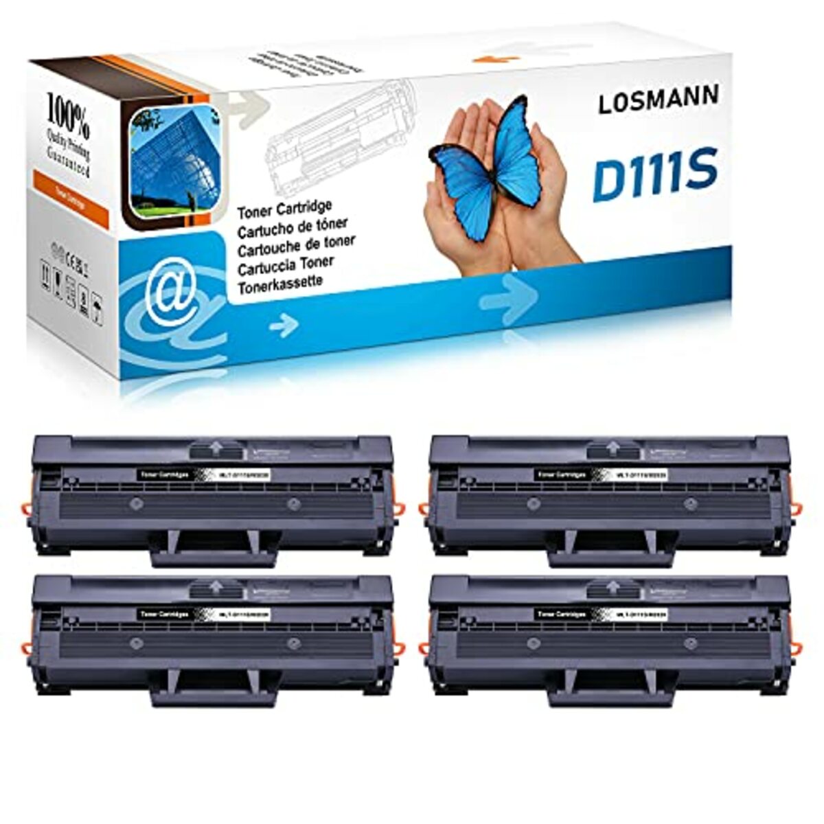 Bild 1 von LOSMANN 4x Toner Kompatibel für Samsung MLT-D111S M2020 für