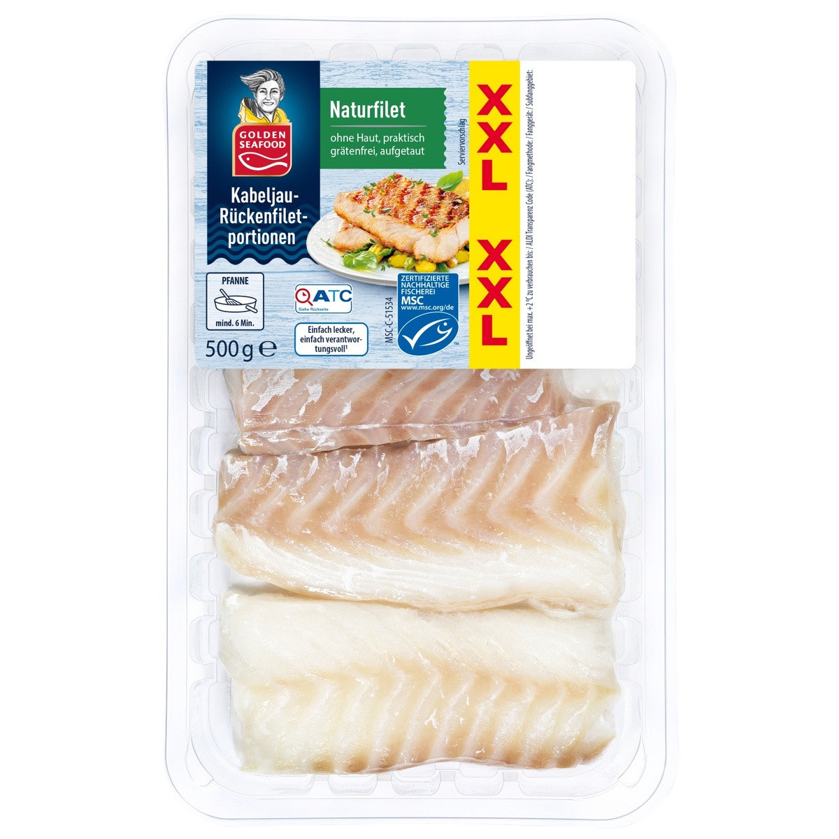 Bild 1 von GOLDEN SEAFOOD Kabeljau-Rückenfilet 500 g