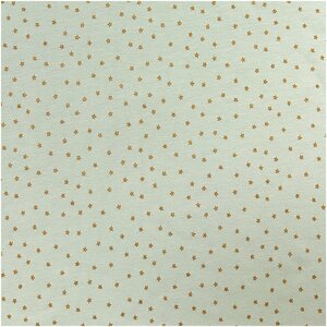 Rico Design Jerseystoff Baby Collection Sterne mint-gold 145cm