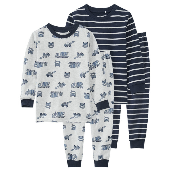 Thermo Unterwäsche Kinder Gr. 86-152, 2 Sets Mädchen Schlafanzüge Micro