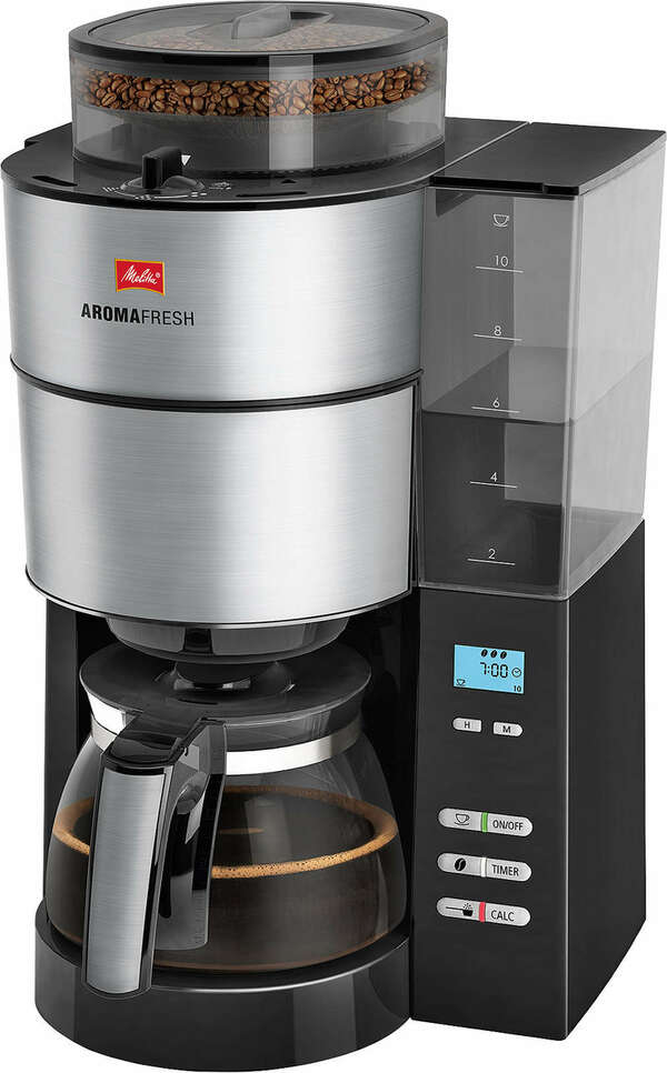 Bild 1 von MELITTA Filterkaffeemaschine mit Mahlwerk »AromaFresh 1021-01«