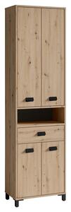 Hochschrank Wellness B: 54 cm Artisan Eiche Dekor