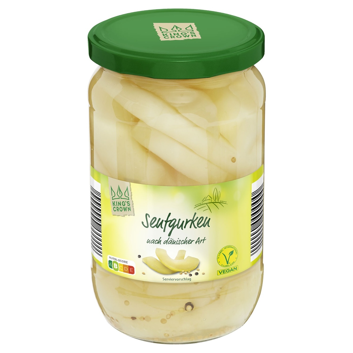 Bild 1 von KING'S CROWN Senfgurken 420 g