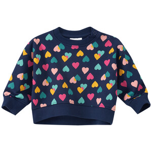 Baby Sweatshirt mit Herz-Allover