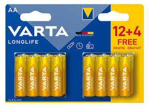 VARTA Alkaline-Batterien AA »Longlife«