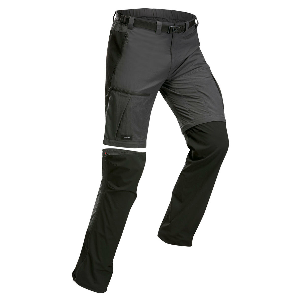 Bild 1 von Zip-Off-Hose Herren 2-in-1 robust Trekking - MT500 grau