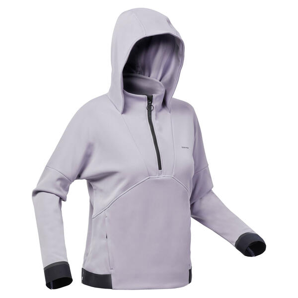 Bild 1 von Fleecepullover Bergwandern MH500 Hoodie Damen violett