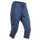 Bild 1 von Wanderhose Damen dreiviertel Wandern - NH500 blau