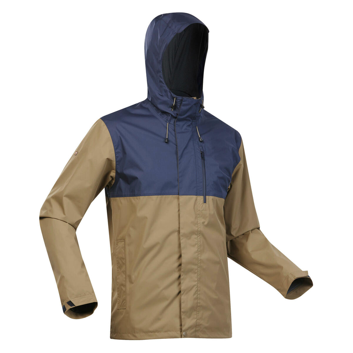 Bild 1 von Wanderjacke Herren wasserdicht - NH500 beige/blau