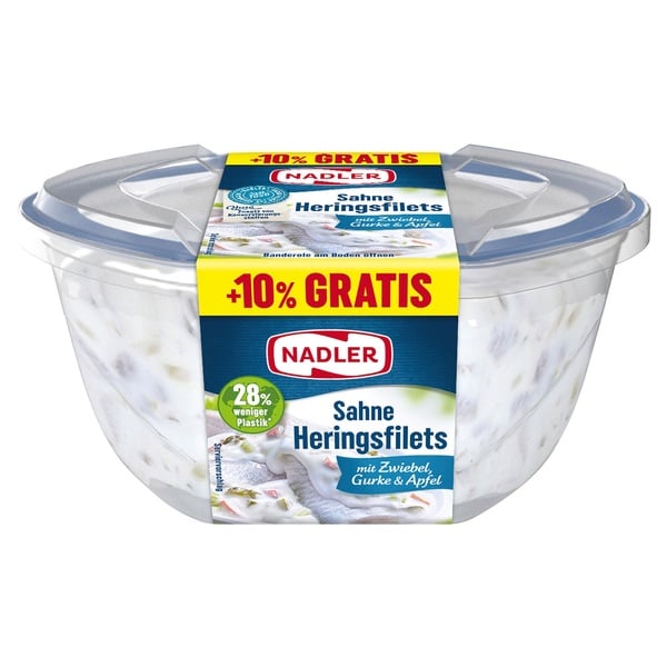 Bild 1 von NADLER Sahne-Heringsfilets 440 g