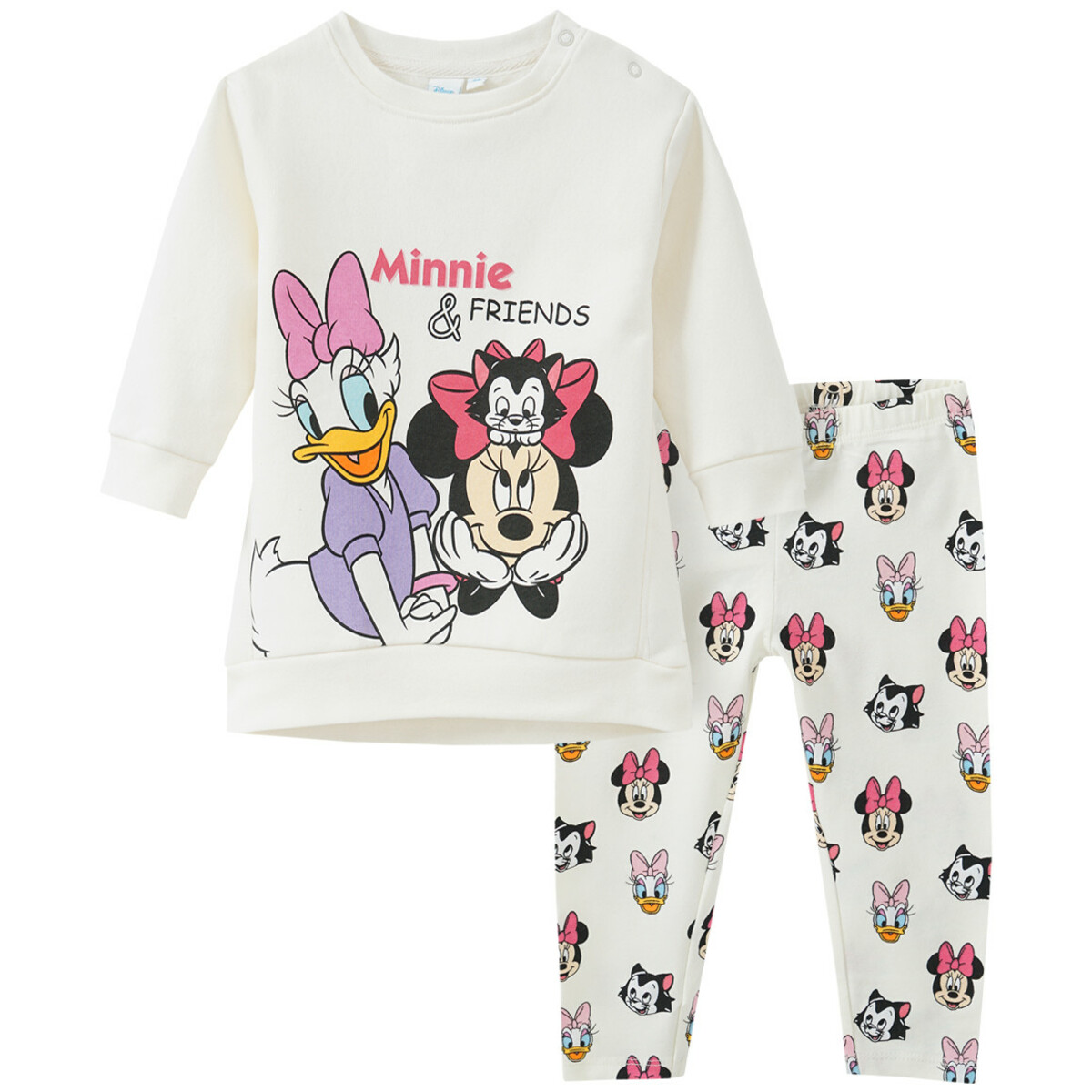 Bild 1 von Minnie Maus Sweatkleid und Leggings im Set