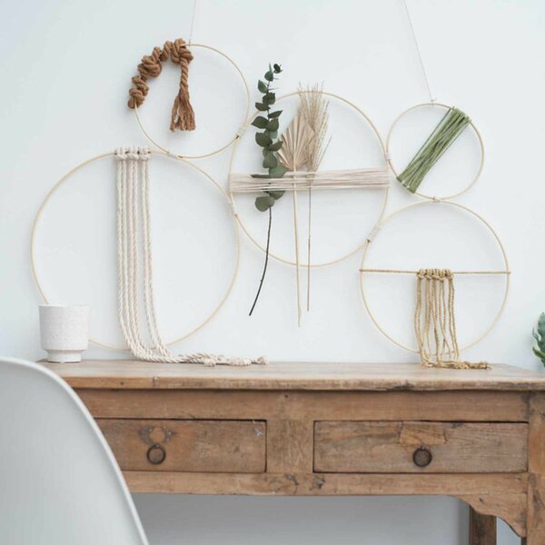 3 Metallringe Für Makramee - Goldene Dreiecke Für DIY Projekte