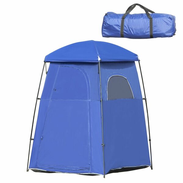 Bild 1 von Outsunny Toilettenzelt für 1-2 Personen Mobiles Camping Duschzelt Umkleidezelt mit Tasche Duschkabin