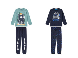 lupilu® Kleinkinder Pyjama, mit Print, leuchtet im Dunkeln