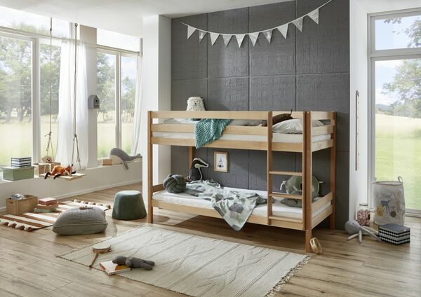 Bild 1 von RELITA Etagenbett Lupo mit 2 Liegeflächen 90 x 200 cm, inkl. 2 Rolllattenroste und 2 Federkern Matra