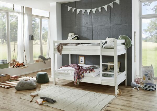 Bild 1 von RELITA Etagenbett Lupo mit 2 Liegeflächen 90 x 200 cm, inkl. 2 Rolllattenroste und 2 Federkern Matra