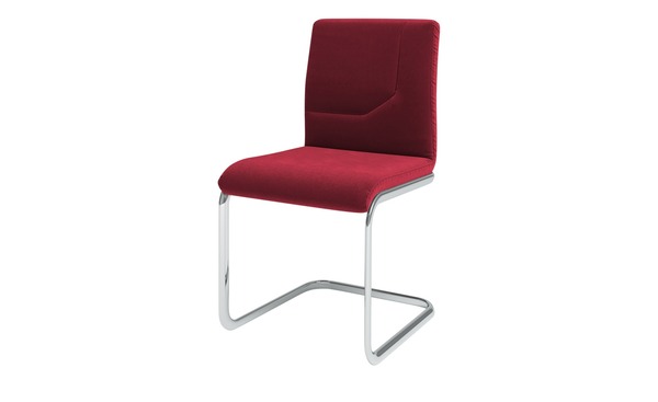 Bild 1 von JOOP! Samt-Schwingstuhl  Straps rot Maße (cm): B: 48 H: 92 T: 57 Stühle