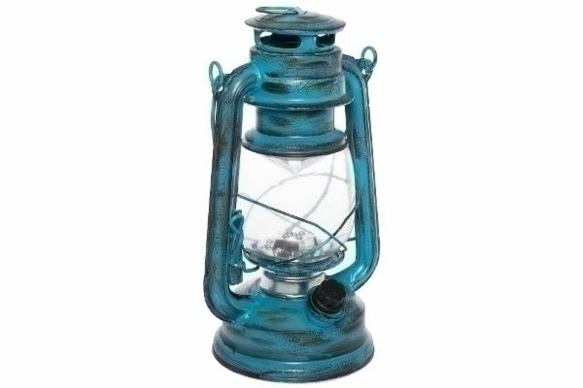 Bild 1 von MyFlair LED Laternen "Teje", groß, blau antik