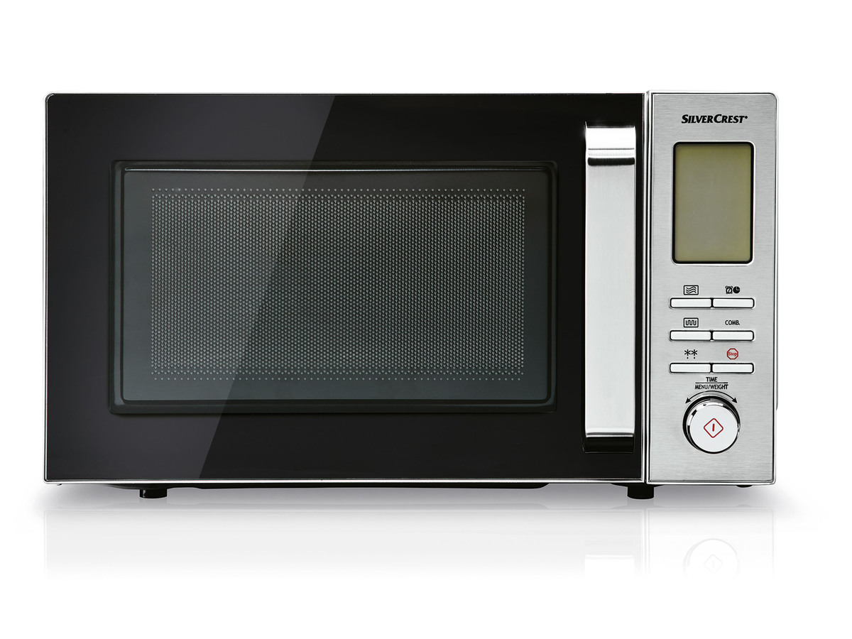 Bild 1 von SILVERCREST® KITCHEN TOOLS Mikrowelle »SMW 800 F2«, silber, 800 W
