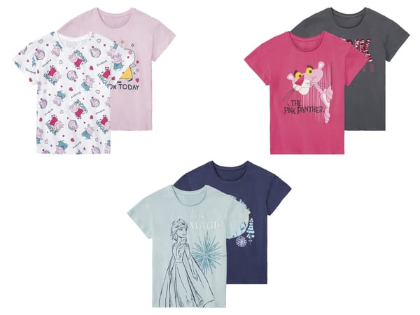 Bild 1 von Kleinkinder Kinder Mädchen T-Shirts, 2 Stück, mit Print