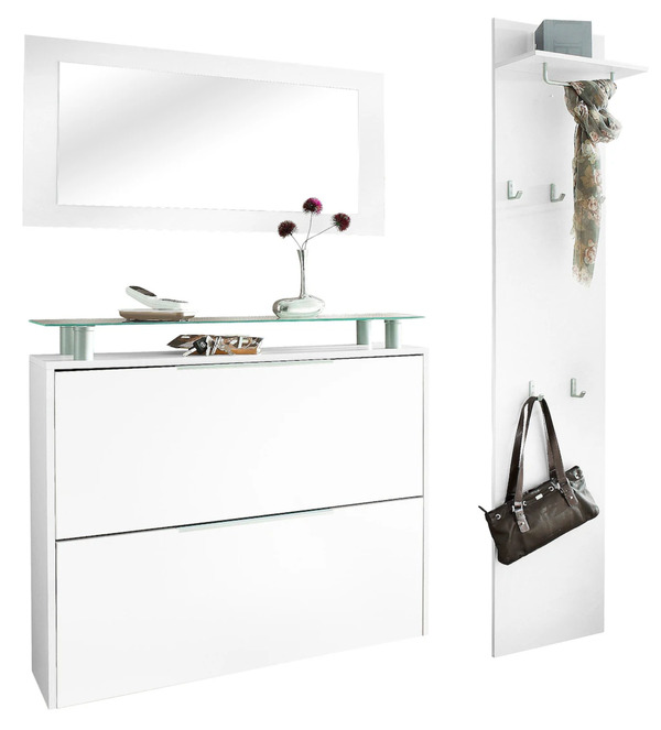 Bild 1 von borchardt Möbel Garderoben-Set "Rena 2, (3-tlg.)", mit Glasablage