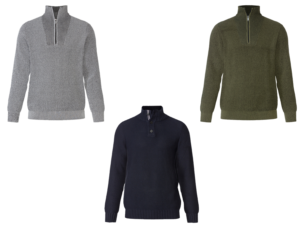 Bild 1 von LIVERGY® Herren Stricktroyer, körpernah geschnitten