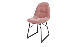 JOOP! Chenille-Kufenstuhl  Systems rosa/pink Maße (cm): B: 53 H: 93 T: 63 Stühle