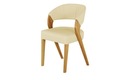 Bild 1 von Woodford Leder-Polsterstuhl  Marion beige Maße (cm): B: 52 H: 81 T: 57 Stühle