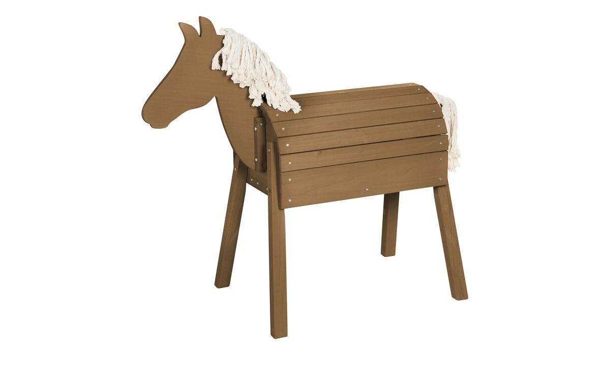 Bild 1 von Roba Outdoorspielpferd holzfarben Maße (cm): B: 110 H: 96 T: 48 Garten