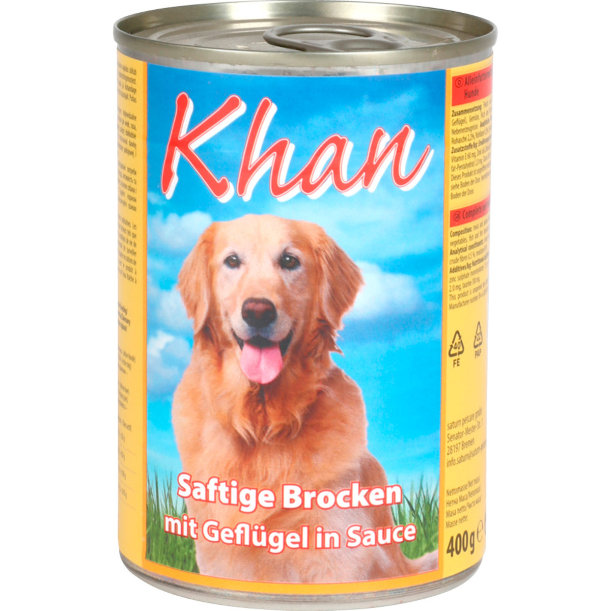 Bild 1 von Khan Hundefutter 'saftige Brocken' 400g