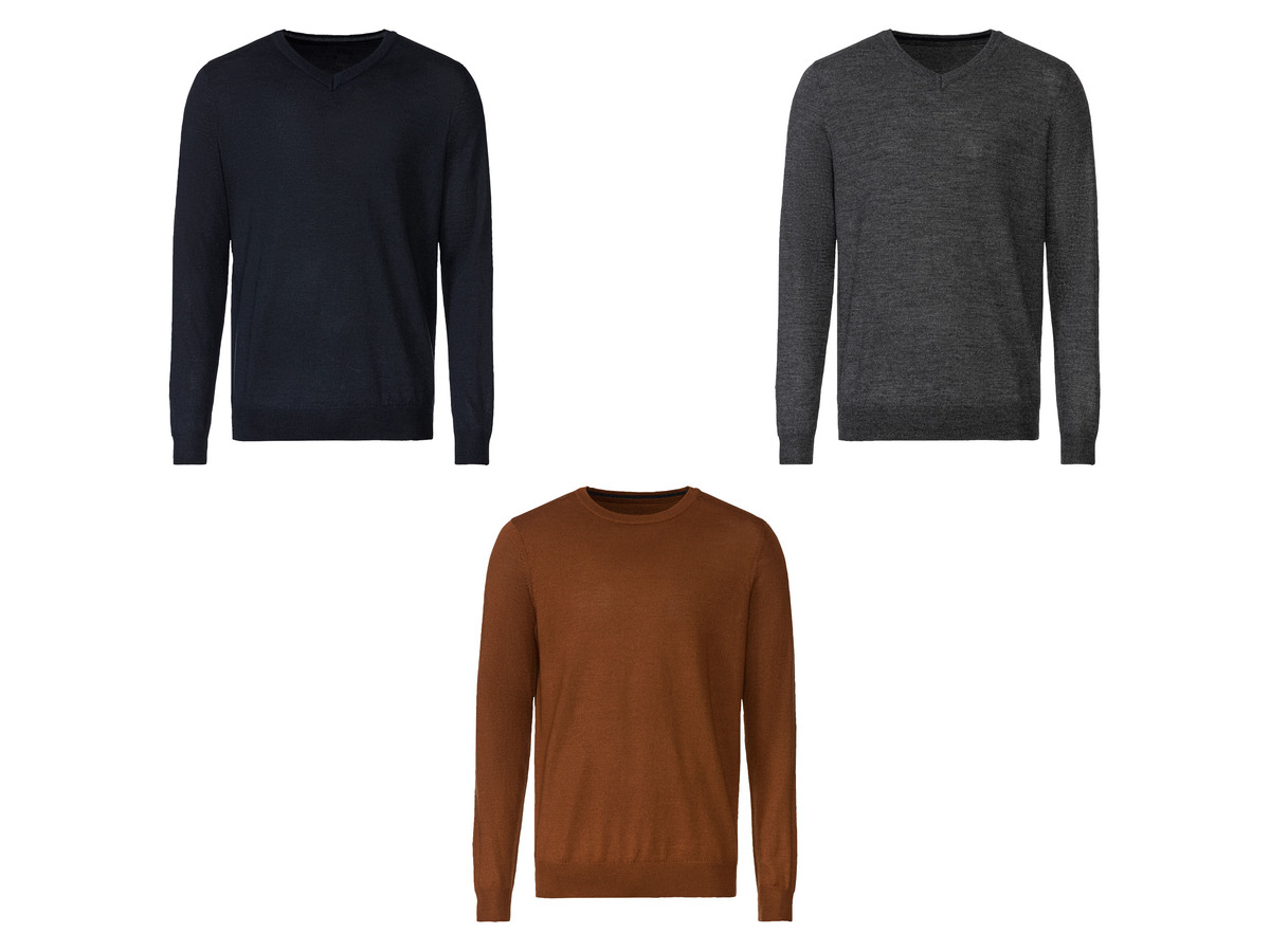 Bild 1 von LIVERGY® Herren Feinstrickpullover mit Merinowolle