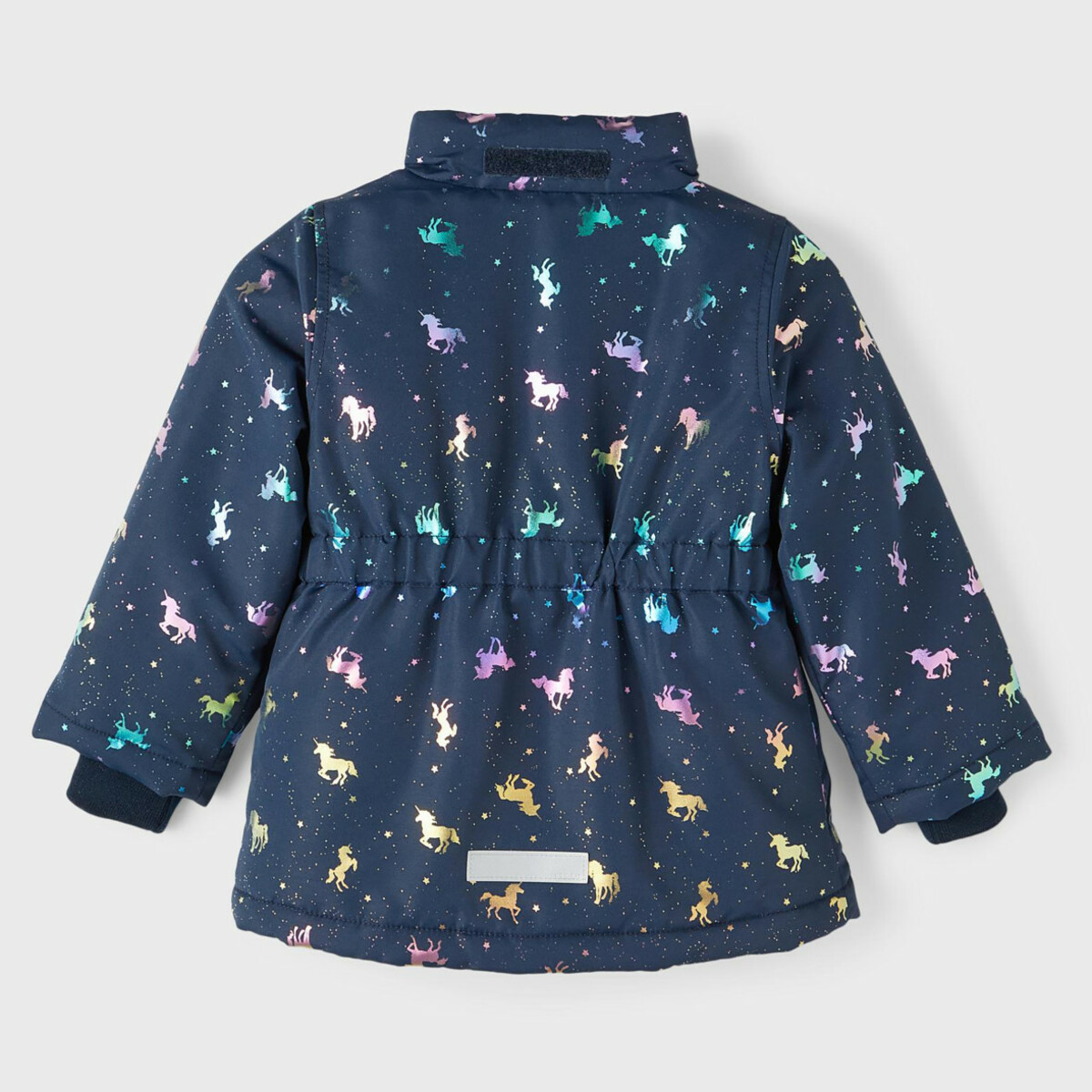 Bild 2 von Mädchen Steppjacke mit abnhembarer Kapuze und Pferde-Print