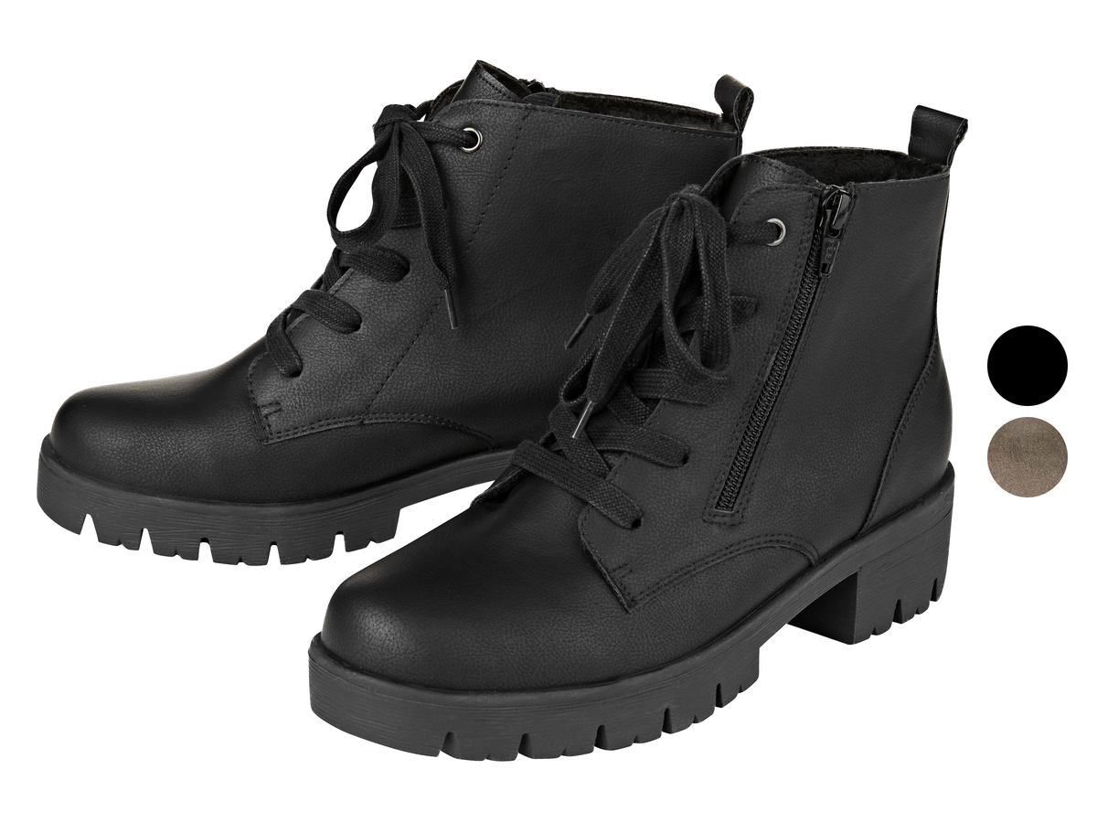 Bild 1 von Damen Schnürstiefel, G-Weite, mit Reißverschluss