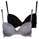 Bild 1 von Damen Contour-BH D-E, Grau/Schwarz, 80D