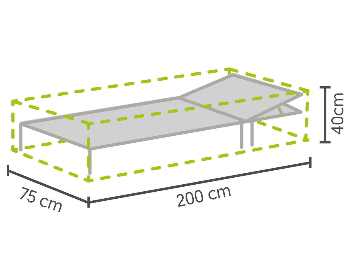 Bild 2 von BEST Profi-Schutzhülle für Rollliegen hellgrau
