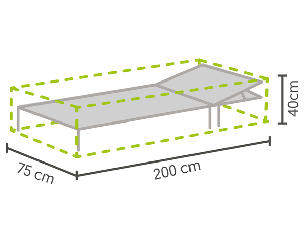 Bild 2 von BEST Profi-Schutzhülle für Rollliegen hellgrau