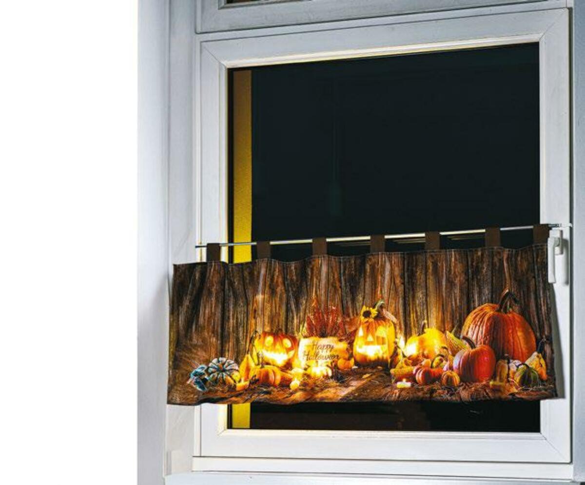 Bild 1 von Bistrogardine mit LED „Halloween“