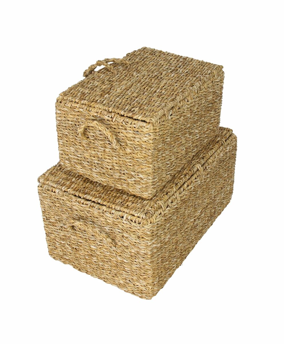 Bild 1 von HomeLiving Truhe "Seegras" 2er Set
