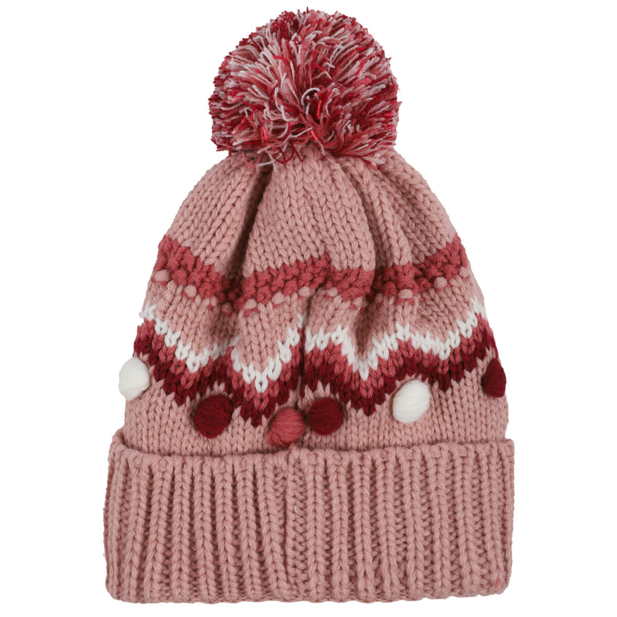 Bild 2 von Mädchen Strickmütze mit Bommel